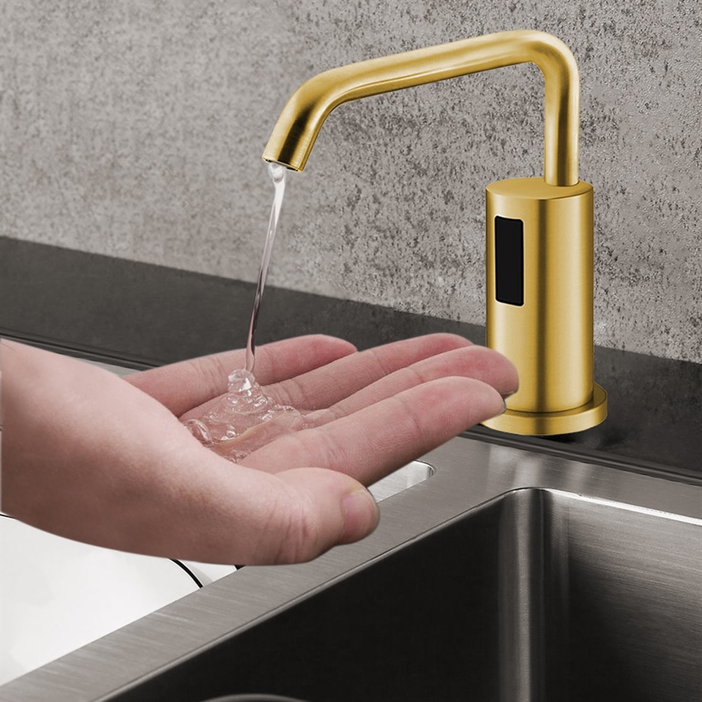 Automatic commercial soap dispensers for touch-free restroom hygiene